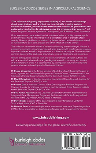 Achieving Sustainable Cultivation of Grain Legumes Volume 2: Improving Cultivation of Particular Grain Legumes (Burleigh Dodds Series in Agricultural Science, Band 36) - 2