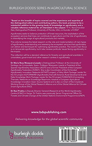 Agroforestry for sustainable agriculture (Burleigh Dodds Series in Agricultural Science, Band 55) - 2