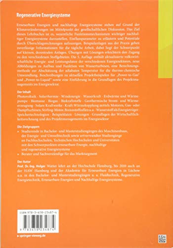Regenerative Energiesysteme: Grundlagen, Systemtechnik und Analysen ausgeführter Beispiele nachhaltiger Energiesysteme - 2