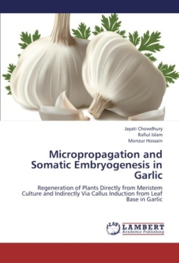 Micropropagation and Somatic Embryogenesis in Garlic: Regeneration of Plants Directly from Meristem Culture and Indirectly Via Callus Induction from Leaf Base in Garlic - 1