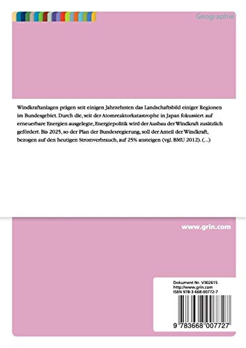 Windenergie und Landschaftsästhetik. Möglichkeiten der Konfliktminimierung - 2