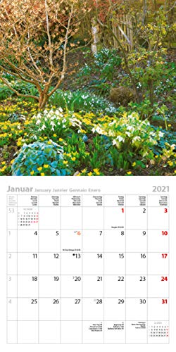 Gartenträume 2021: Broschürenkalender mit Ferienterminen. Landleben und Gärten. 30 x 30 cm - Wandkalender - 3