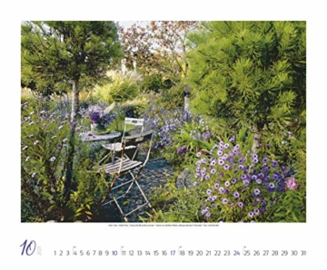 Gartenträume 2021: Großer Wandkalender. Foto-Kunstkalender zum Thema Gärten. PhotoArt Kalender im Querformat. 55 x 45,5 cm - 5