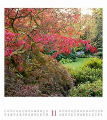 Paradiesische Gärten Kalender 2021, Wandkalender im Hochformat (48x54 cm) - Gartenkalender - 12